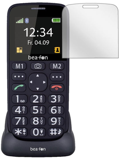 2x Schutzfolie klar für bea-fon SL240 Display-Schu (2)