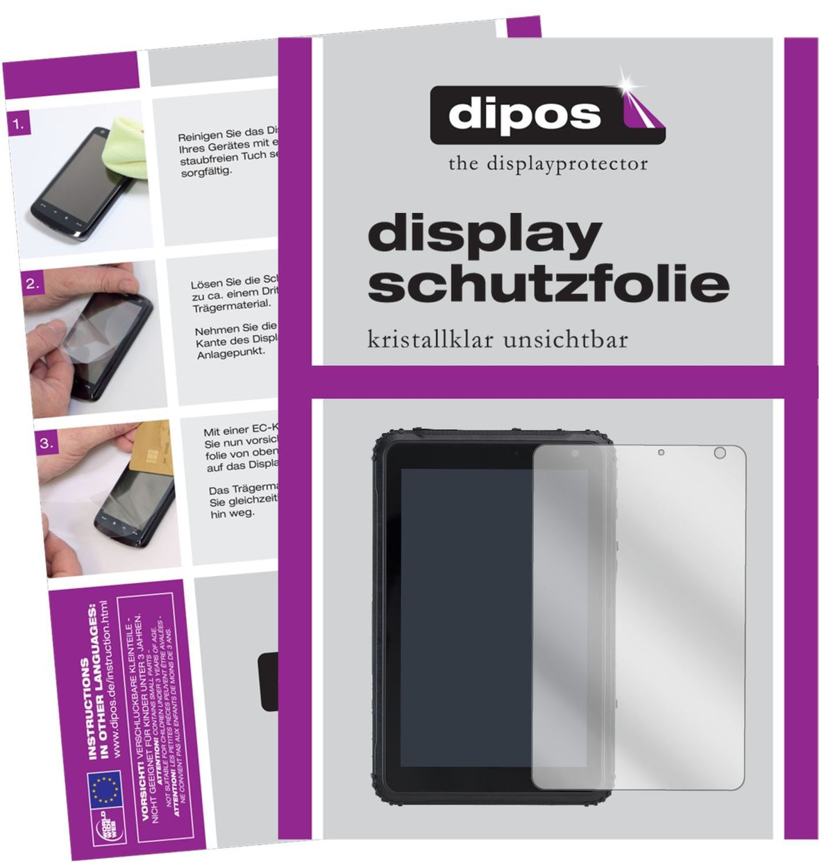 2x Schutzfolie klar für Caterpillar T20 Display-Sc (1)