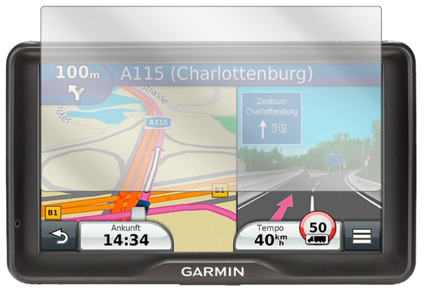 3x Schutzfolie klar für Garmin dezl 760 LMT-D Disp (2)
