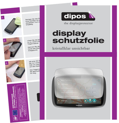 3x Schutzfolie klar für TomTom Pro 7250 Display-Sc (1)