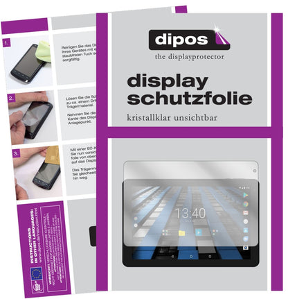 2x Schutzfolie klar für Archos Diamond Tab Display (1)