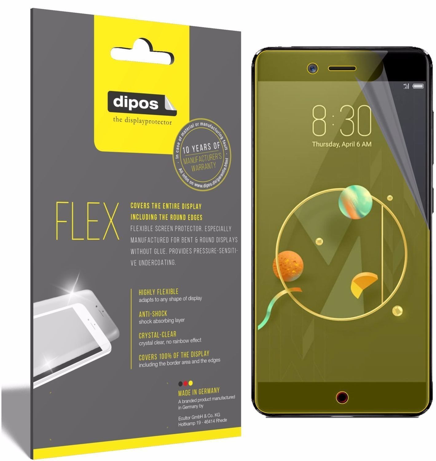 3x 3D Full Cover Schutzfolie für Archos   Diamond  (1)