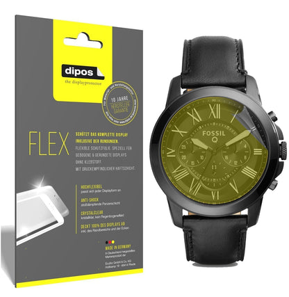 3x 3D Full Cover Schutzfolie für Fossil Q Grant (1)