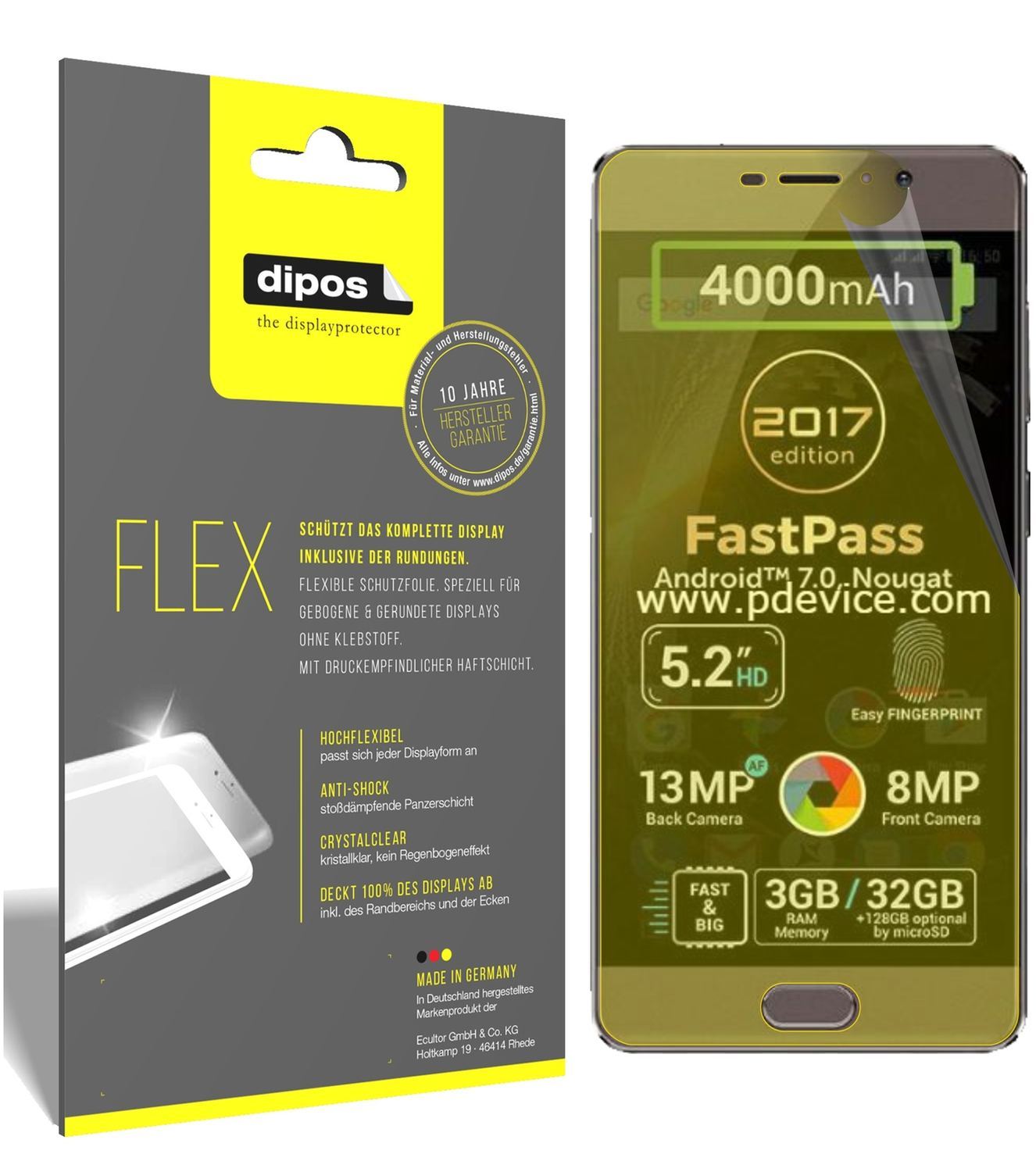 3x 3D Full Cover Schutzfolie für Allview P9 Energy (1)