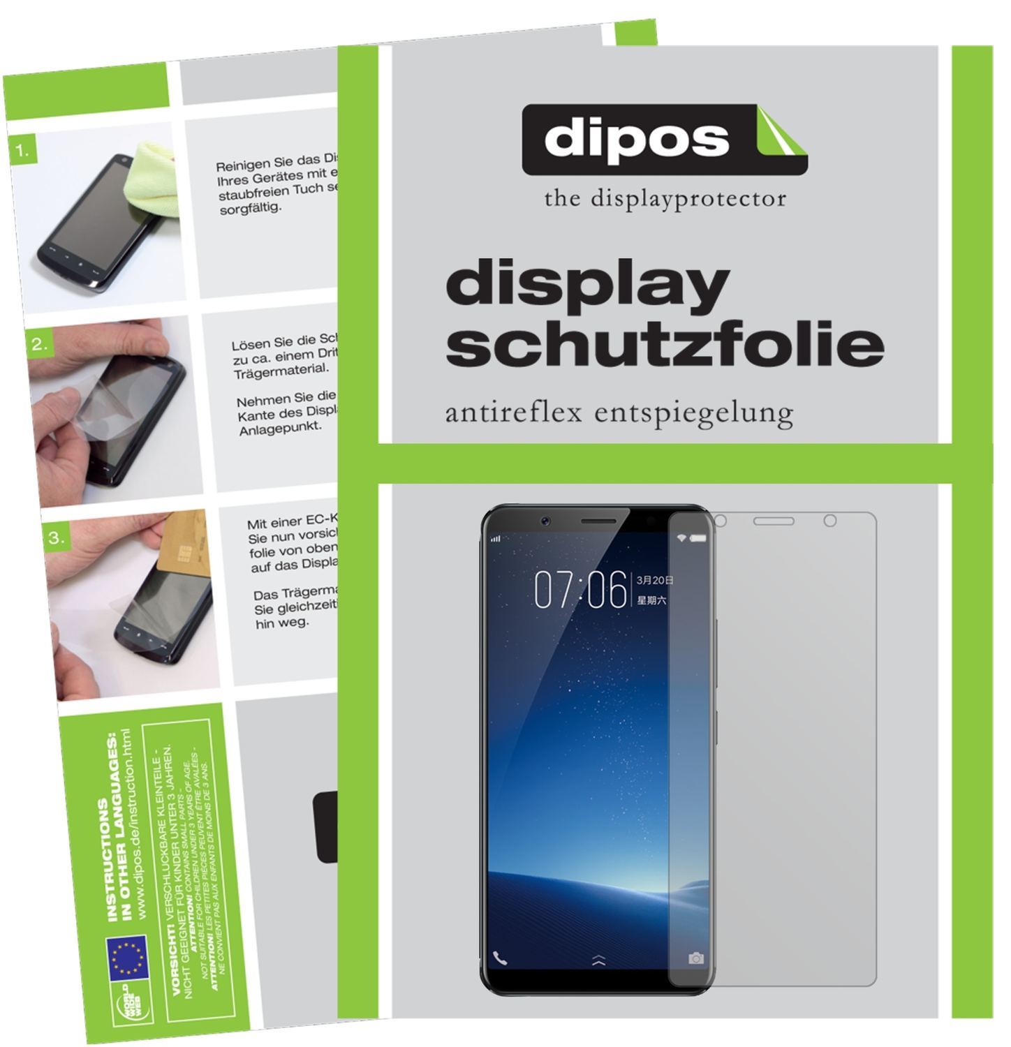 6x Schutzfolie matt für Vivo X20 Plus Display-Schu (1)