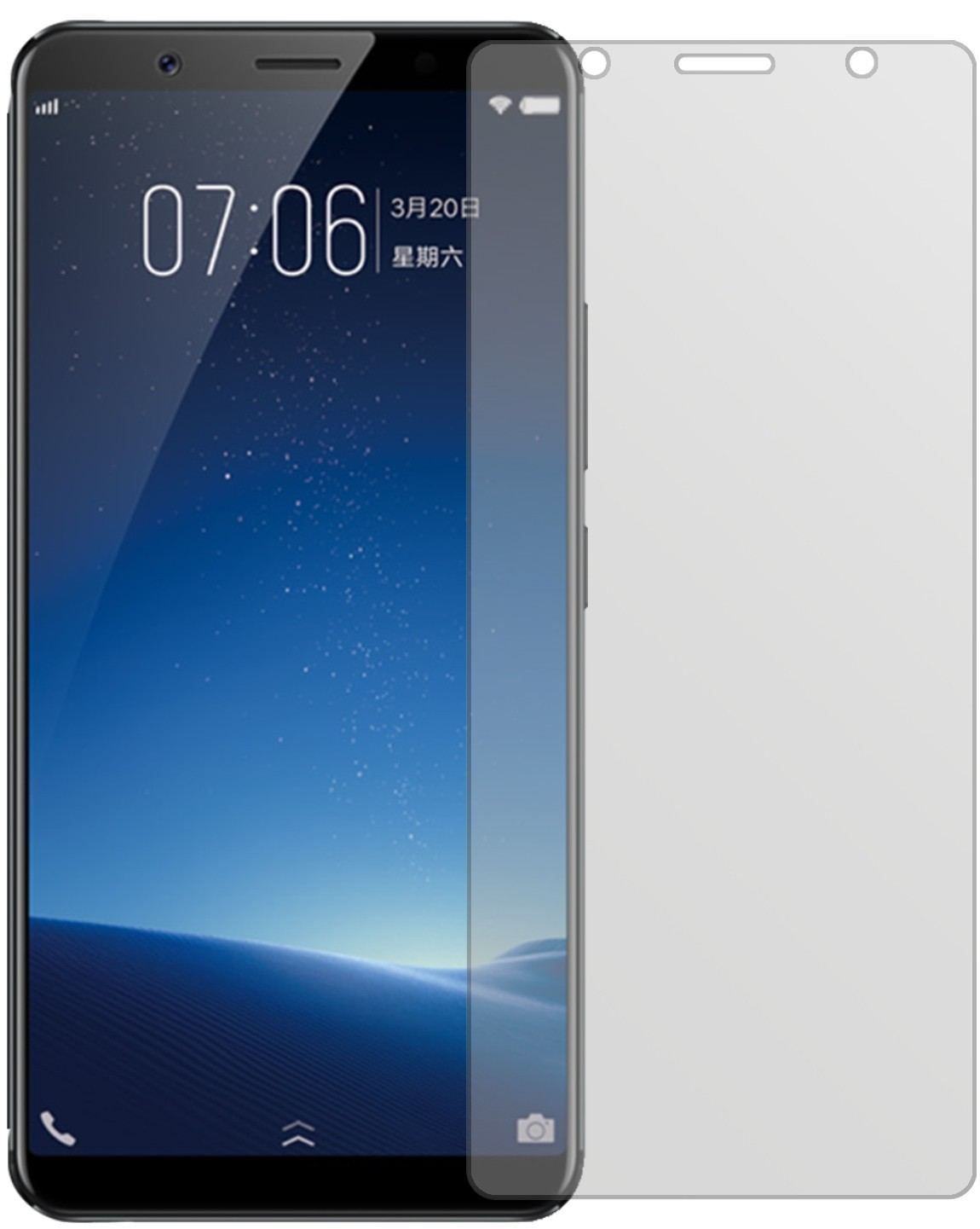 6x Schutzfolie matt für Vivo X20 Plus Display-Schu (2)