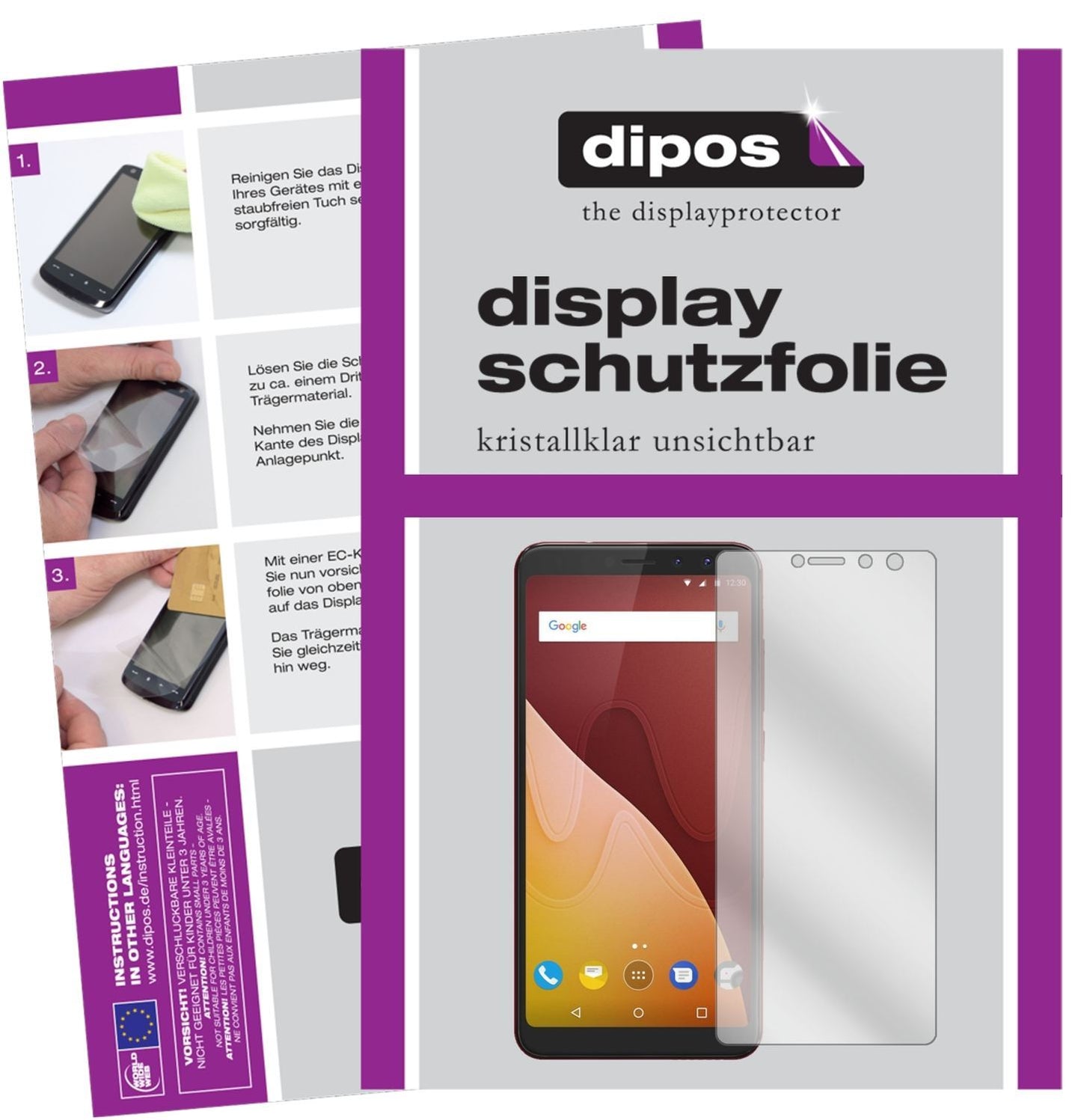 6x Schutzfolie klar für Wiko View Prime Display-Sc (1)