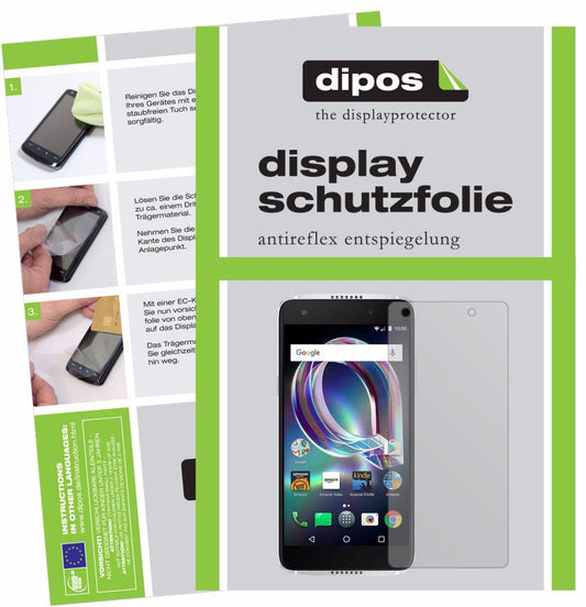 2x Schutzfolie matt für Alcatel Idol 5s Display-Sc (1)