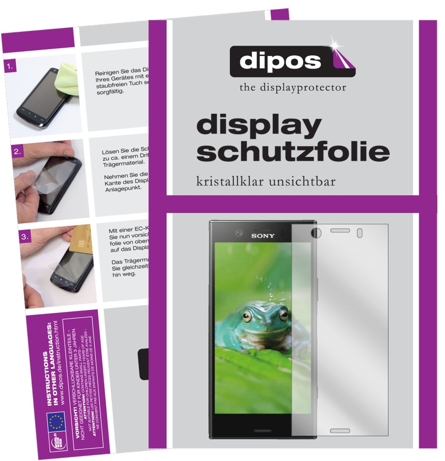 6x Schutzfolie klar für Sony Xperia XZ1 Compact Di (1)