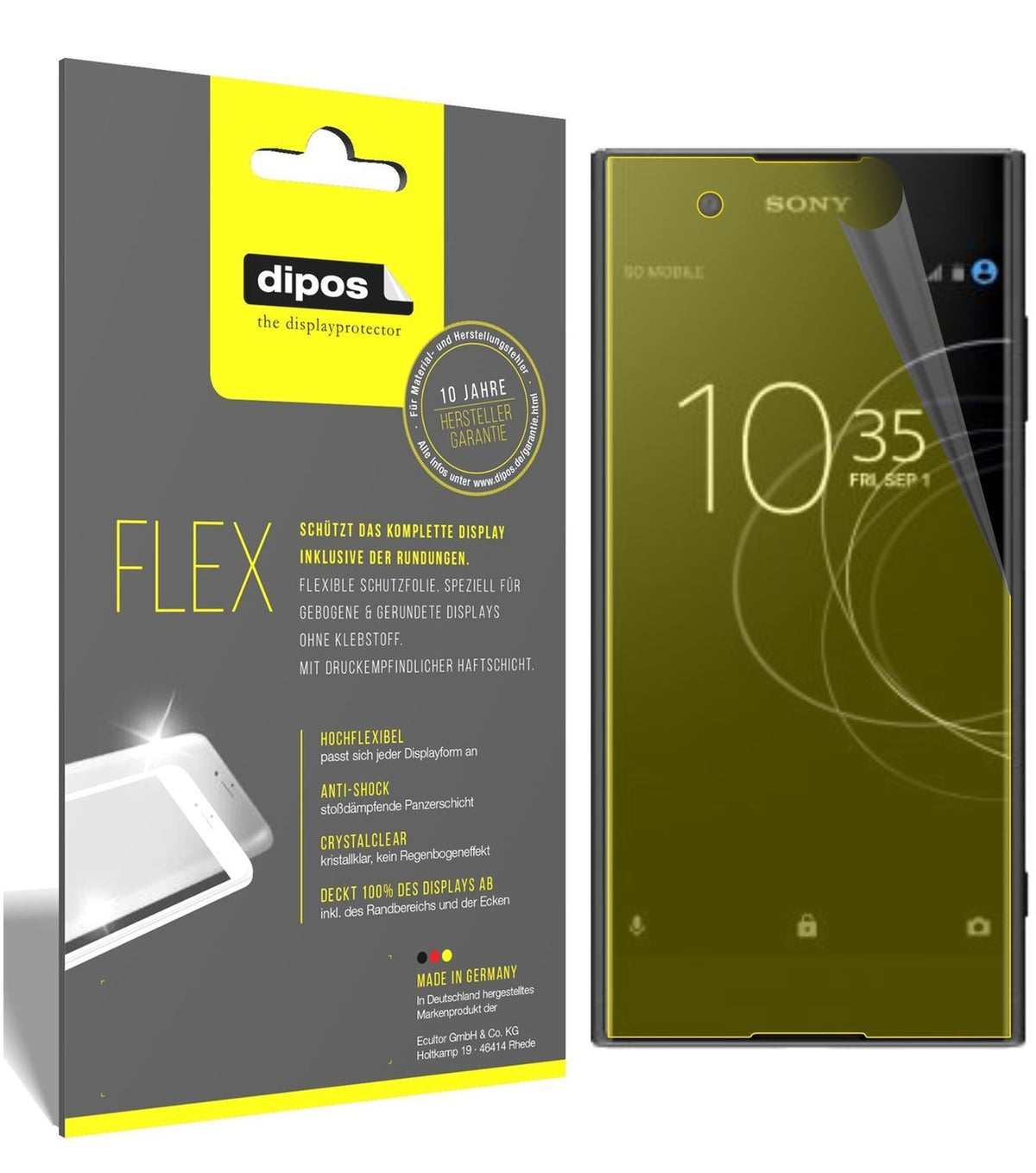 3x 3D Full Cover Schutzfolie für Sony Xperia XA1 P (1)