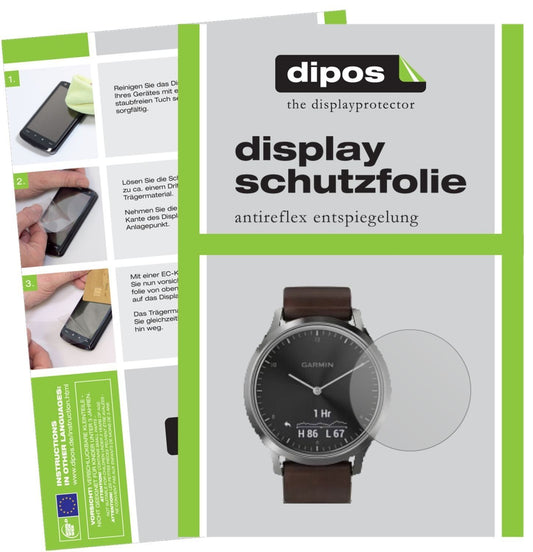 6x Schutzfolie matt für Garmin vivomove HR Display (1)