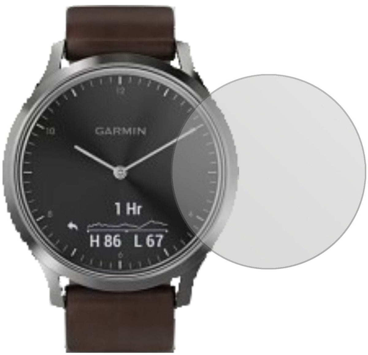 6x Schutzfolie matt für Garmin vivomove HR Display (2)