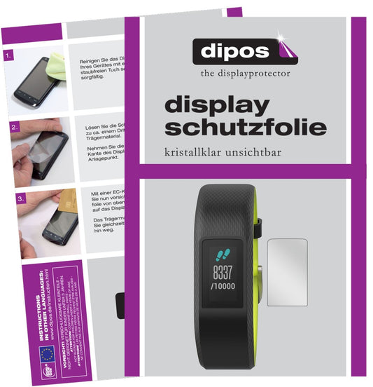 6x Schutzfolie klar für Garmin vivosport Display-S (1)