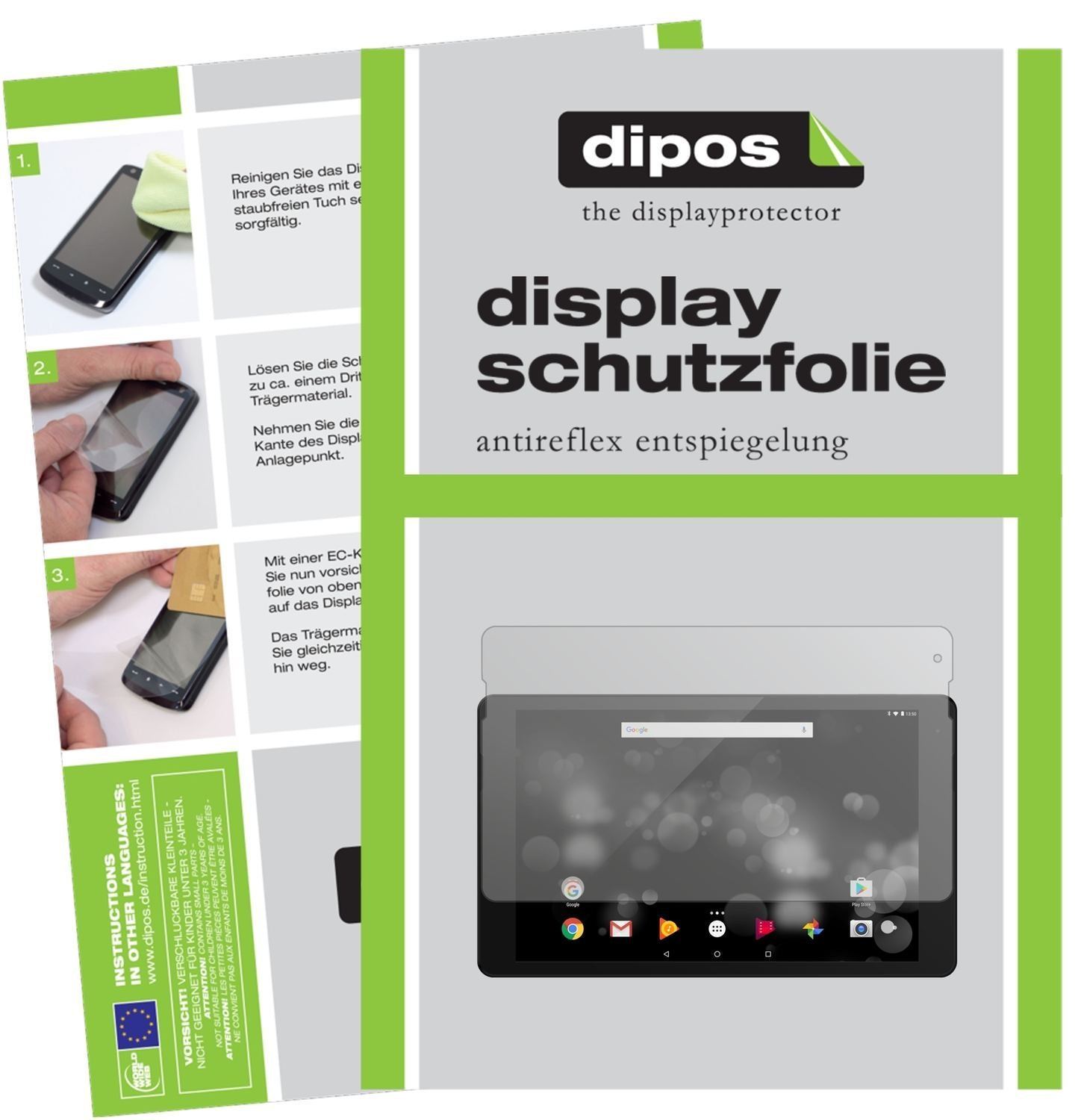 2x Schutzfolie matt für TrekStor PrimeTab P10 Disp (1)