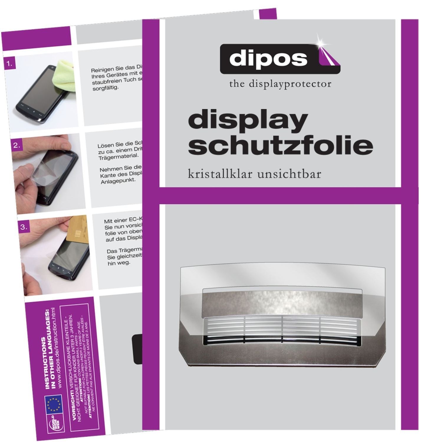 2x Schutzfolie klar für Jura Z-Serie Z5 Z7 Z9 Trop (1)
