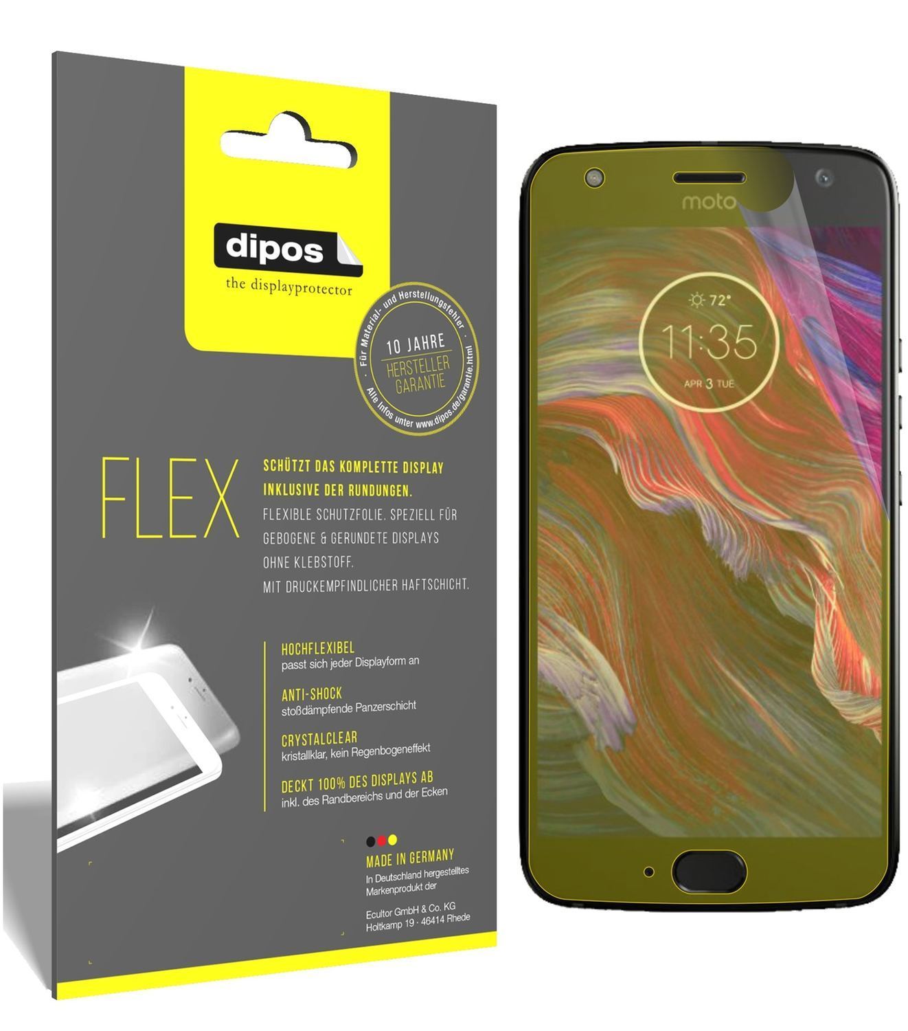 3x 3D Full Cover Schutzfolie für Lenovo Motorola M (1)