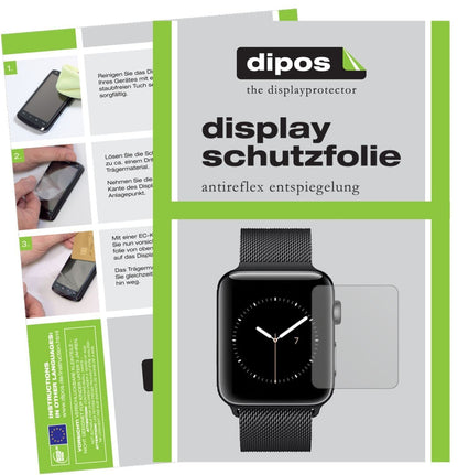 6x Schutzfolie matt für Apple Watch Series 3 42mm  (1)