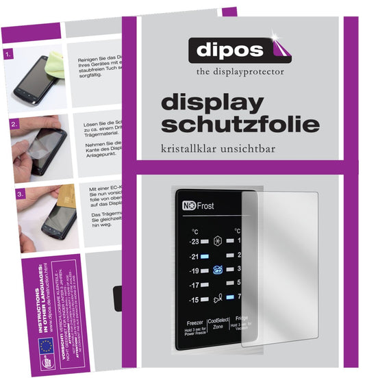 2x Schutzfolie klar für Samsung RB29FERNCSAEF Disp (1)