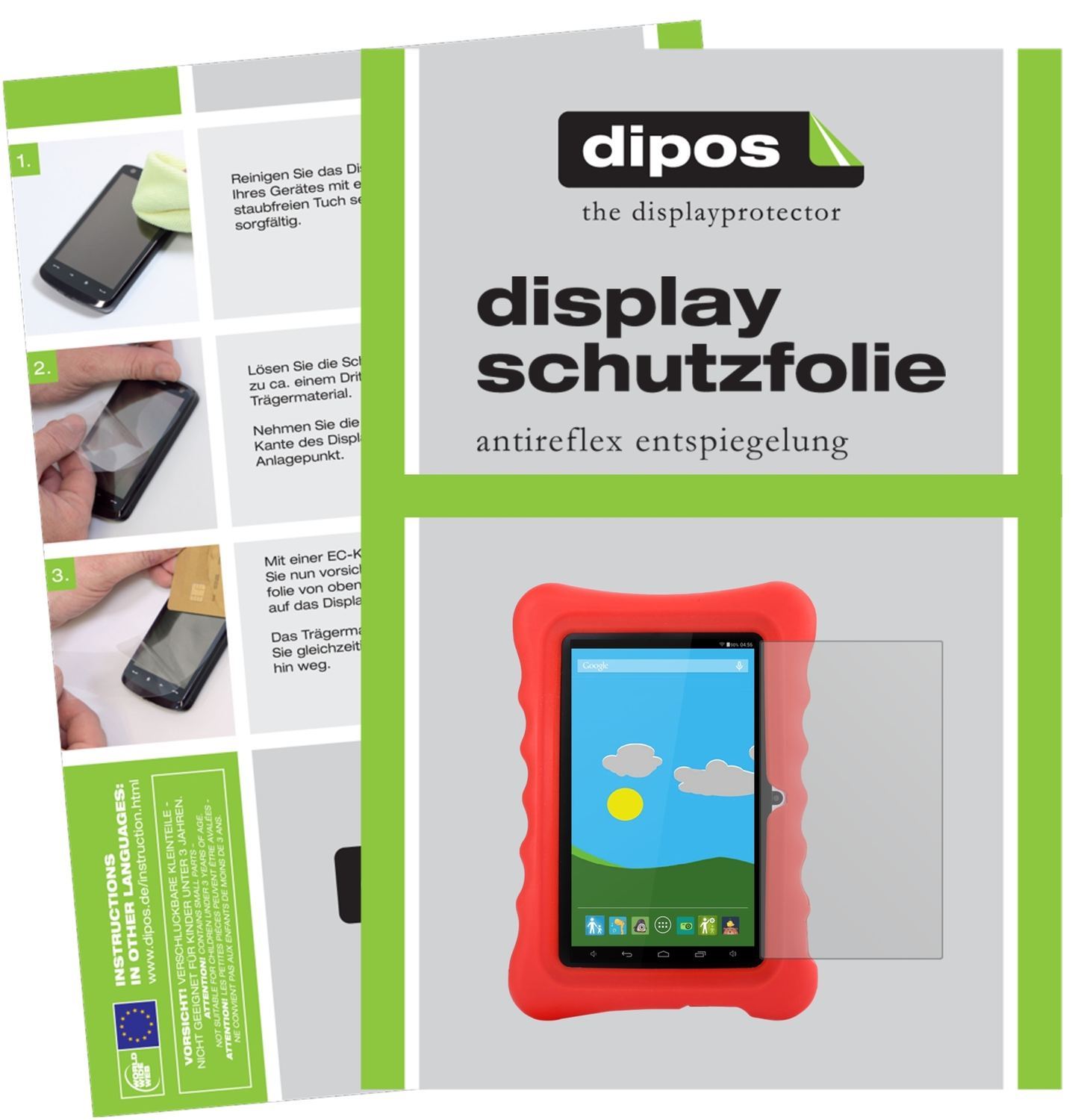 2x Schutzfolie matt für GBtiger L701 Kinder Tablet (1)