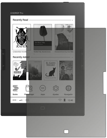 Blickschutzfolie für Energy Sistem eReader Pro HD  (2)