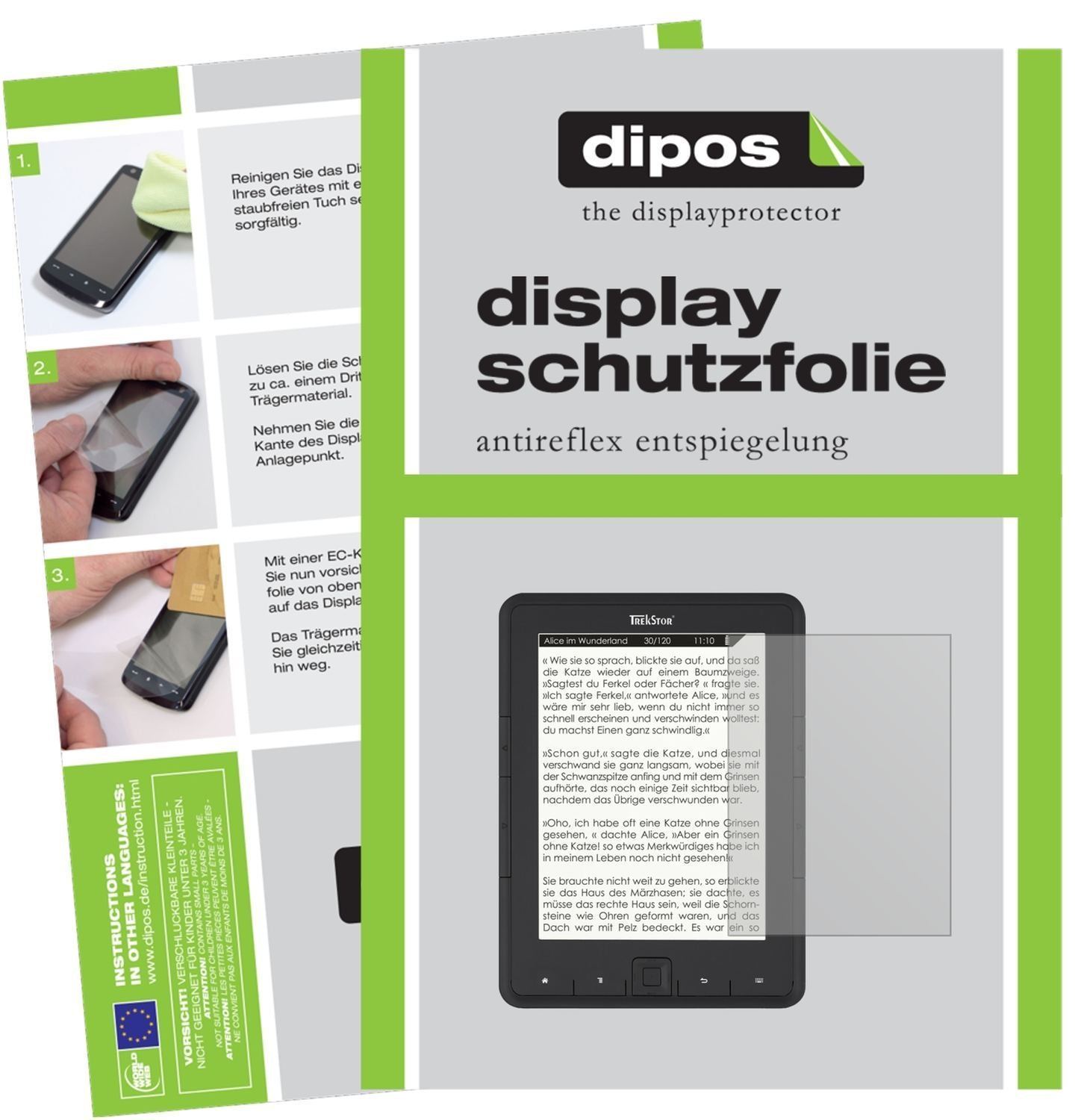 2x Schutzfolie matt für TrekStor eBook Reader Pyru (1)