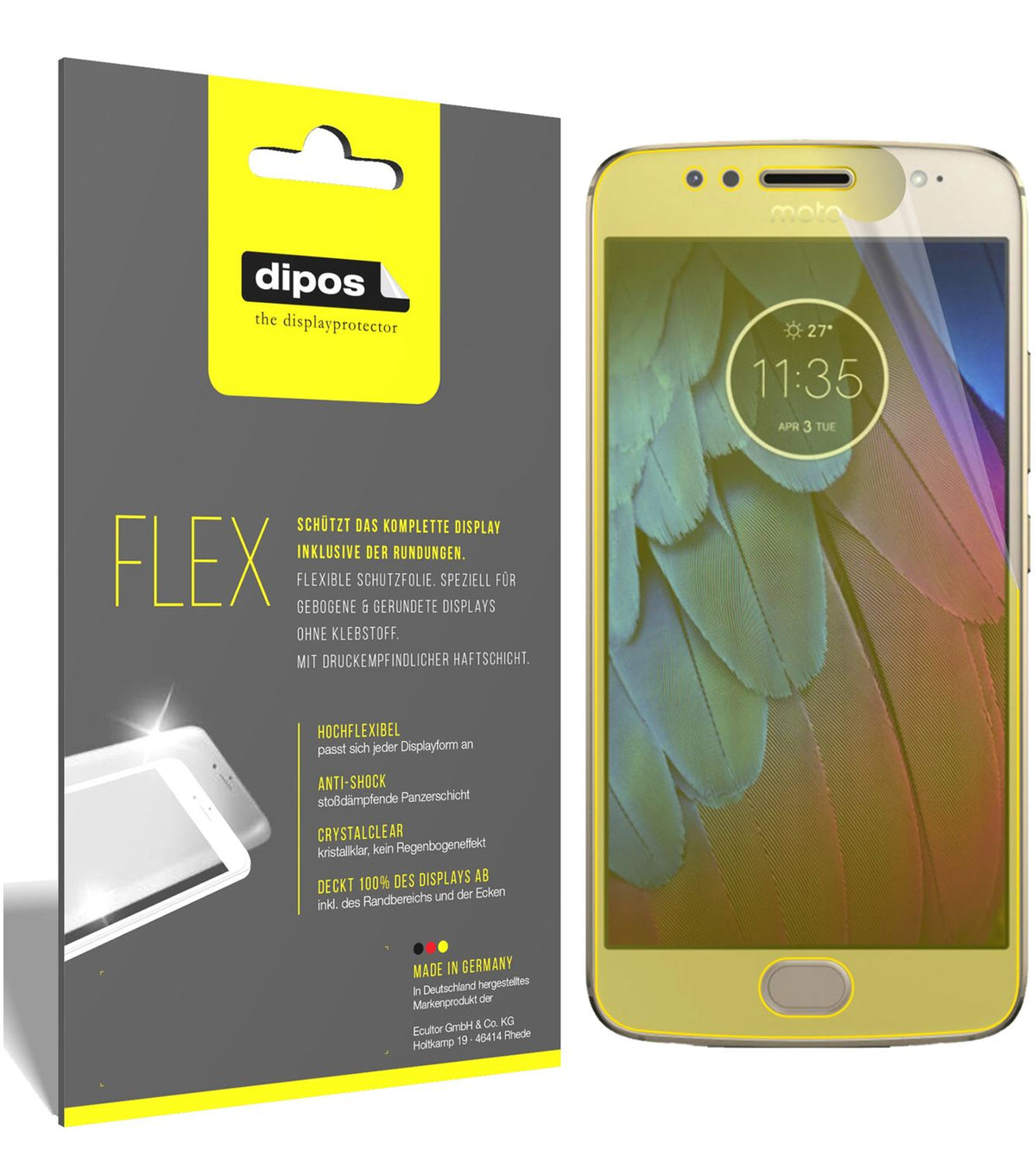 3x 3D Full Cover Schutzfolie für Motorola Moto G5s (1)