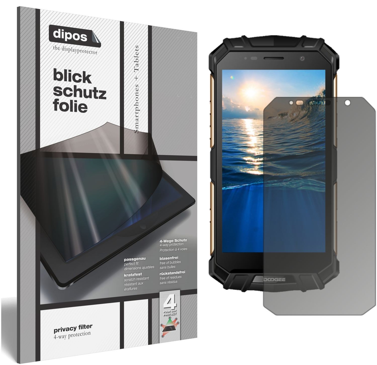Blickschutzfolie für Doogee S60 matt Schutzfolie P (1)
