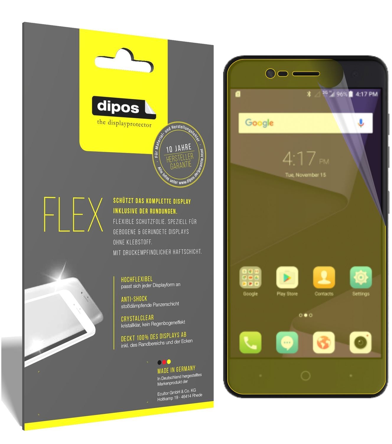 3x 3D Full Cover Schutzfolie für ZTE Blade V8 Mini (1)