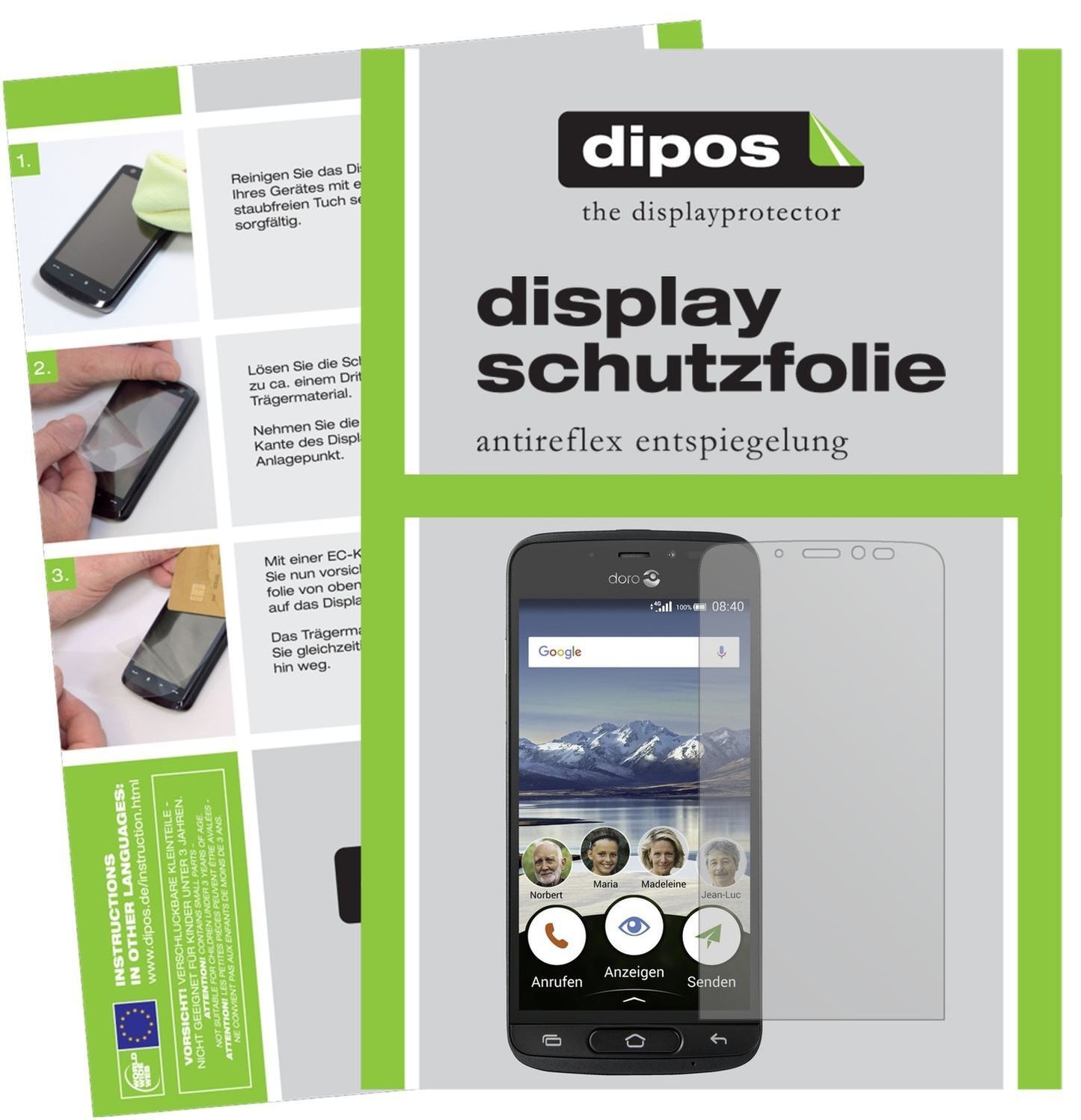 6x Schutzfolie matt für Doro 8040 Display-Schutzfo (1)
