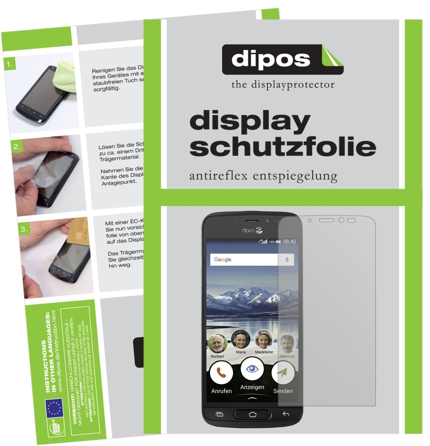 6x Schutzfolie matt für Doro 8040 Display-Schutzfo (1)