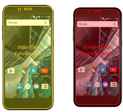 3x 3D Full Cover Schutzfolie für Archos Sense 50 D (2)