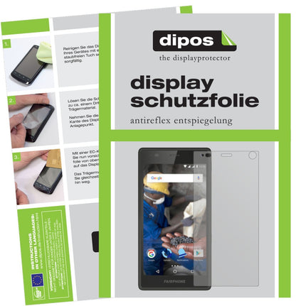 6x Schutzfolie matt für Fairphone 2 Display-Schutz (1)