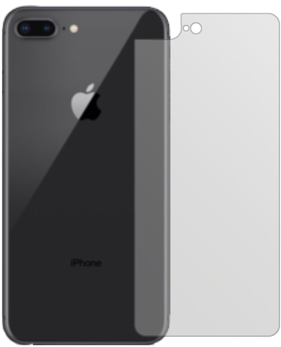 6x Schutzfolie matt für Apple iPhone 8 Plus Rückse (2)