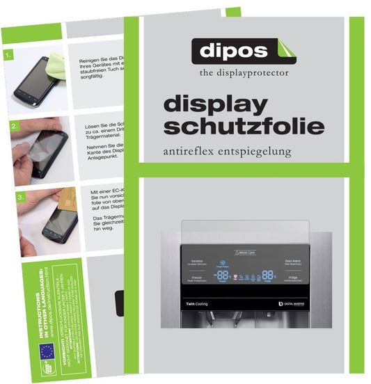 2x Schutzfolie matt für Samsung RS53K4400SA / EG D (1)