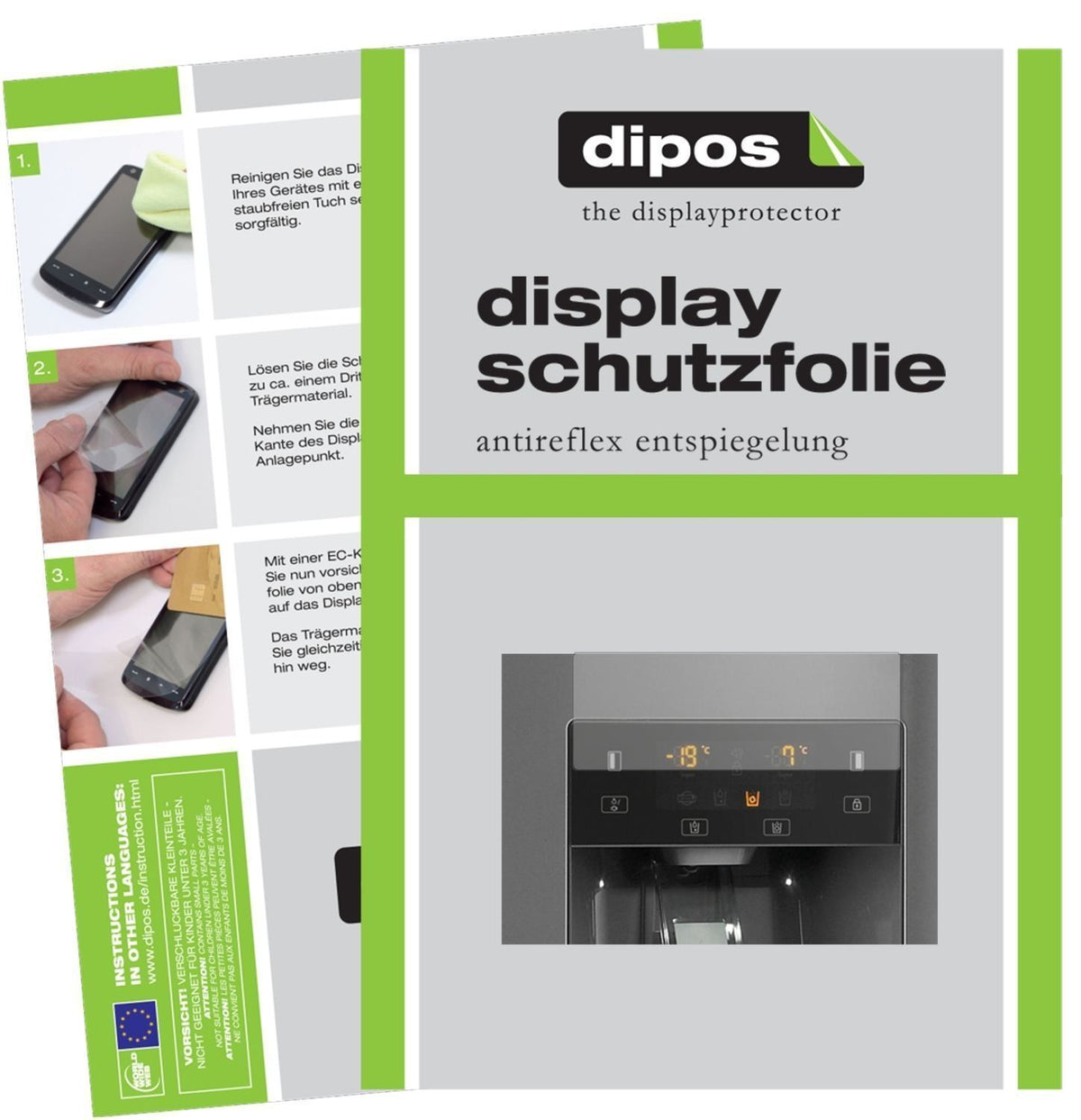2x Schutzfolie matt für Gorenje NRS9181CXB Display (1)