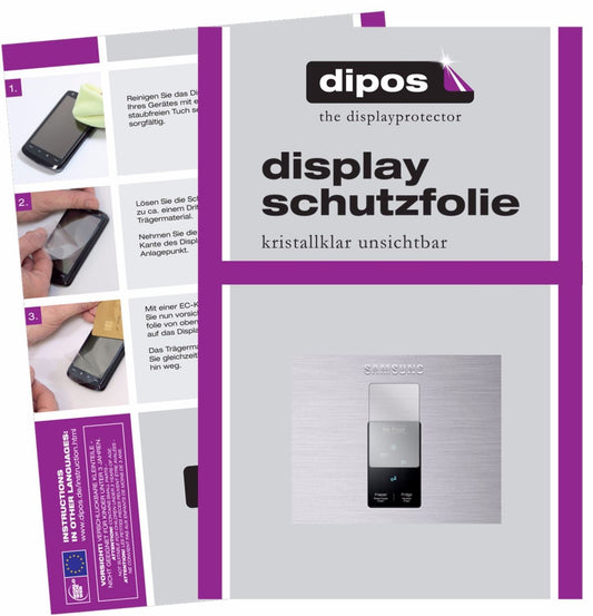 2x Schutzfolie klar für Samsung RB29FEJNBSA/EF Dis (1)