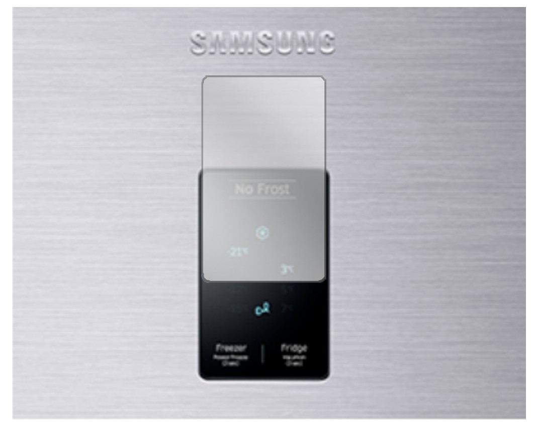 2x Schutzfolie klar für Samsung RB29FEJNBSA/EF Dis (2)
