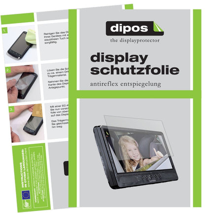 3x Schutzfolie matt für Lenco DVP-1045 Display-Sch (1)