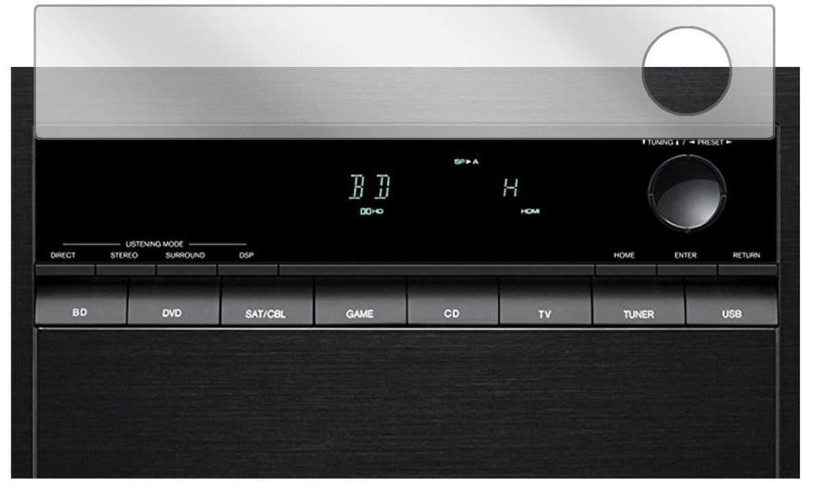 3x Schutzfolie klar für Onkyo TX-SR252 Display-Sch (2)