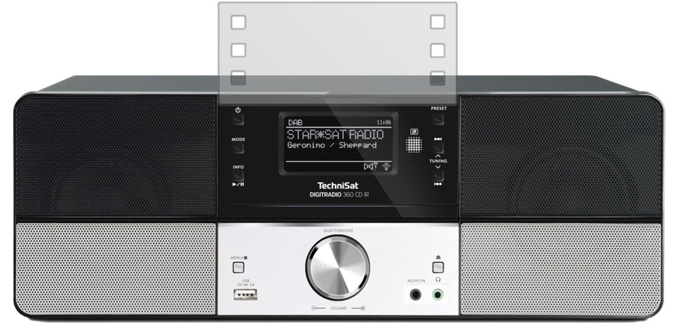 3x Schutzfolie matt für TechniSat Digitradio 360 C (2)
