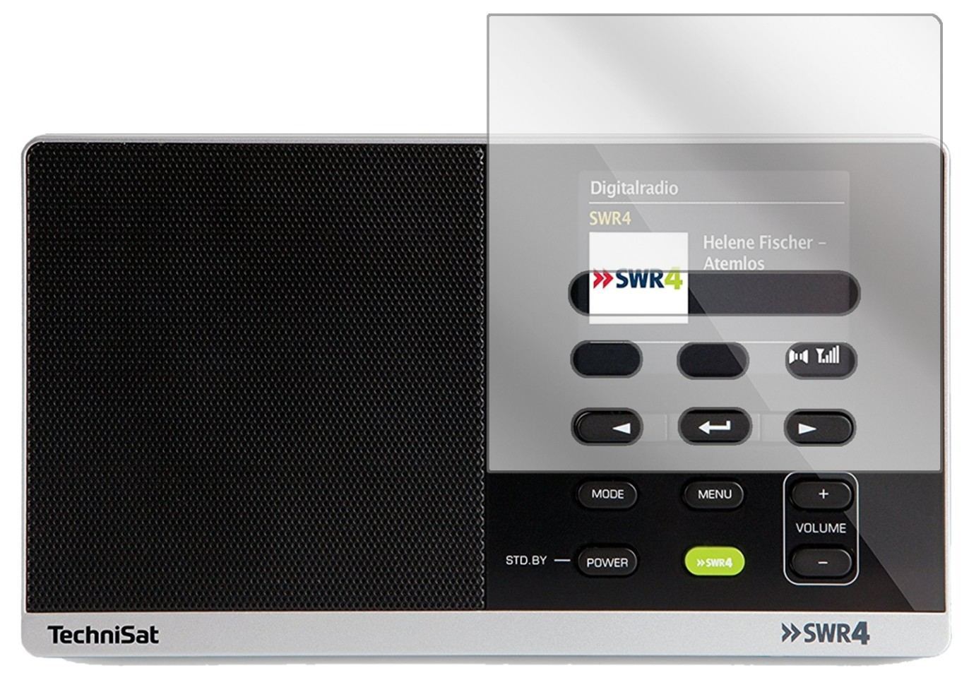 3x Schutzfolie klar für TechniSat Digitradio 215 D (2)
