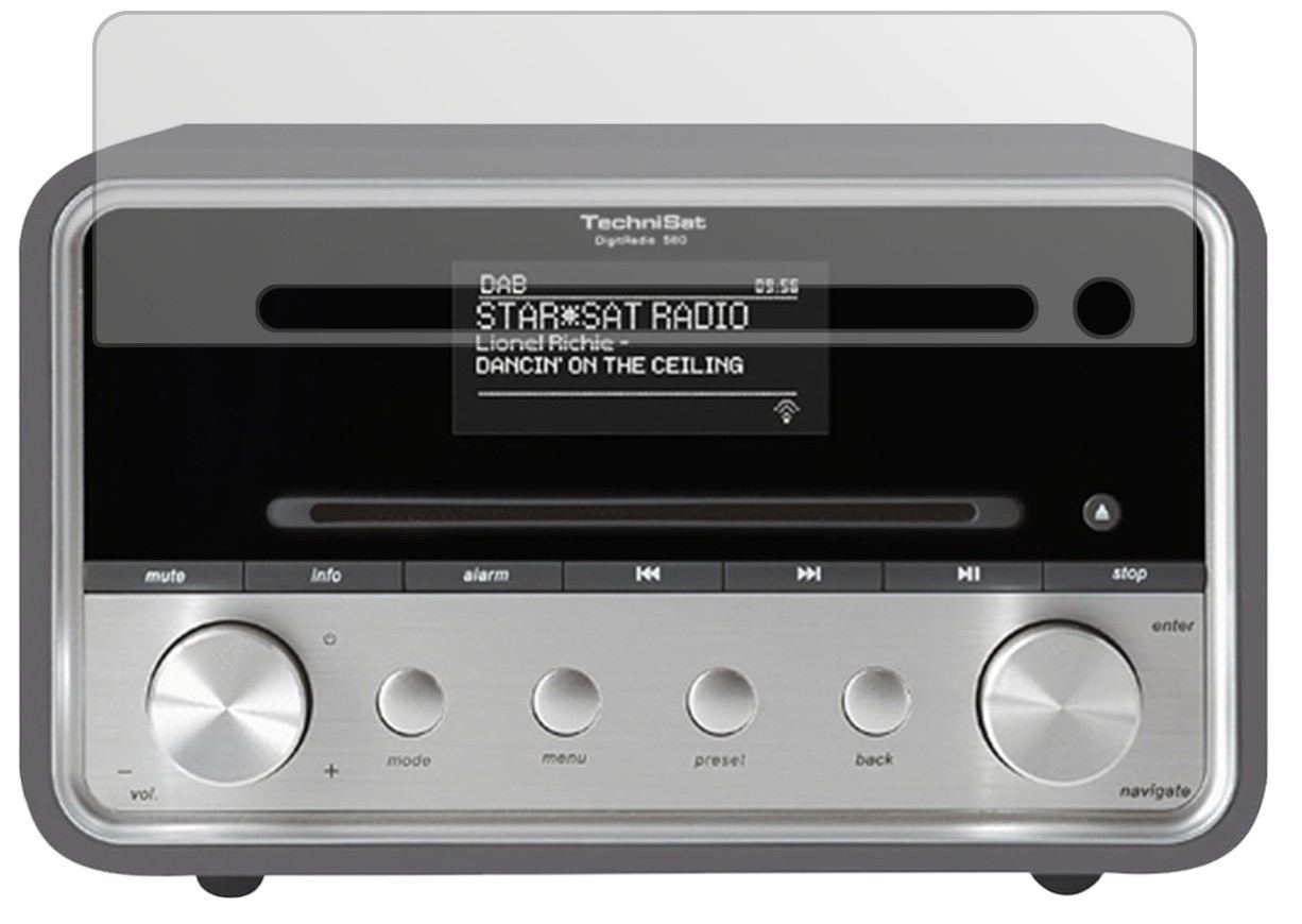 3x Schutzfolie matt für TechniSat DigitRadio 580 D (2)