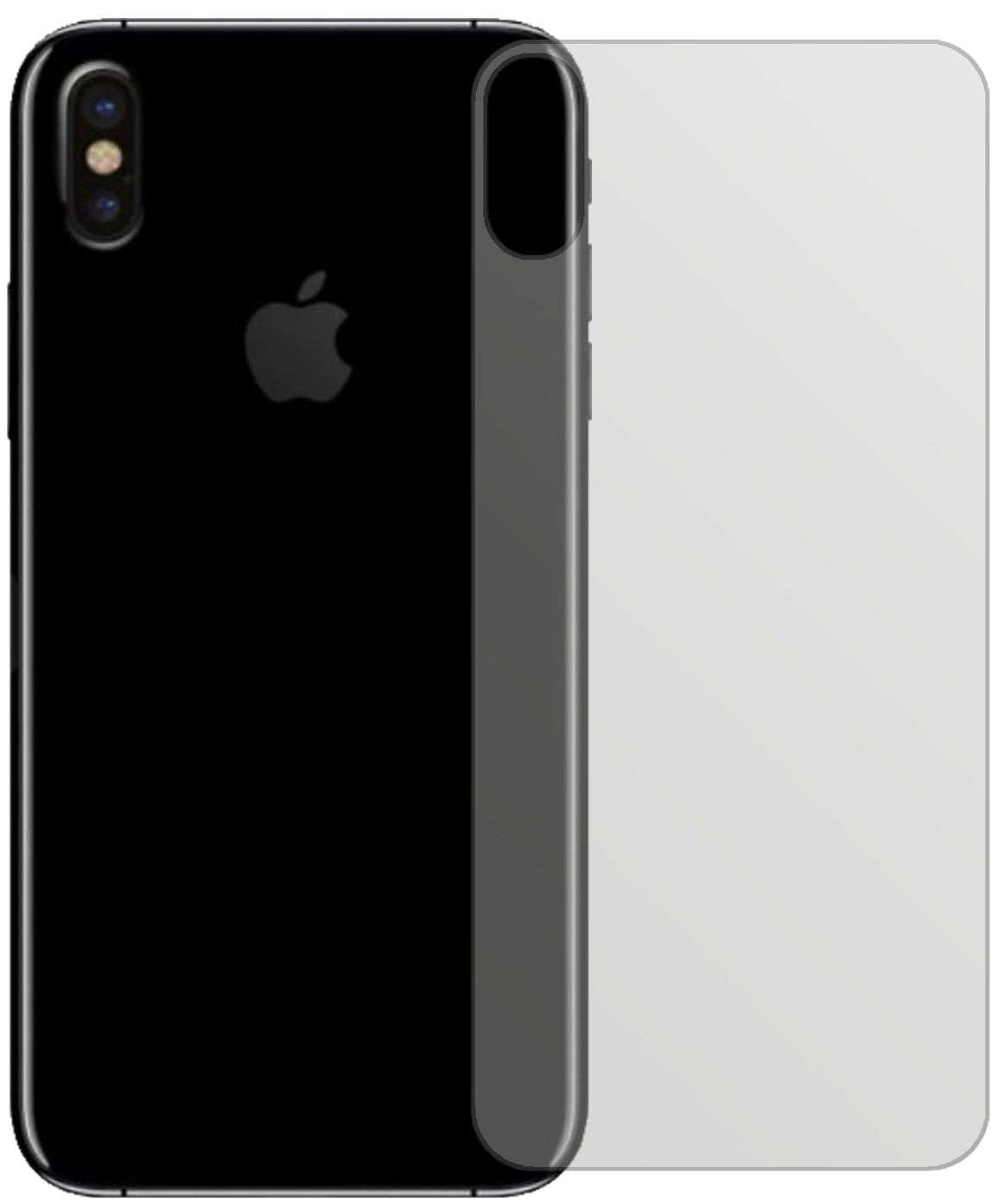 4x Schutzfolie matt für Apple iPhone 8 Rückseite D (2)