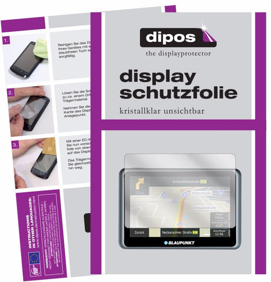 3x Schutzfolie klar für Blaupunkt TravelPilot 55 A (1)
