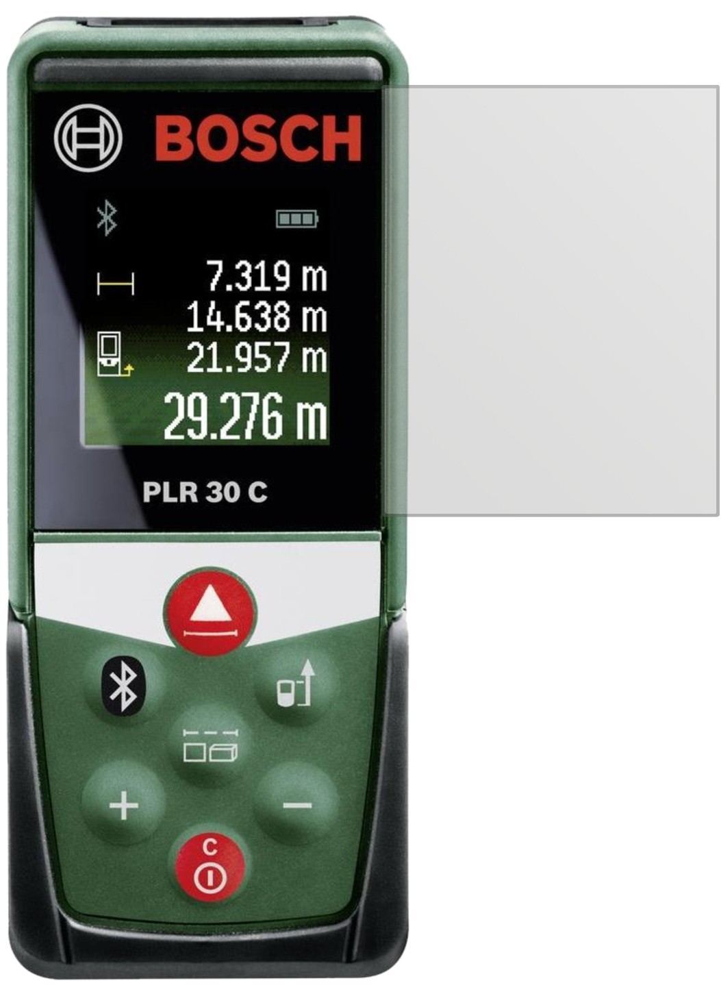 3x Schutzfolie matt für Bosch PLR 30 C Display-Sch (2)