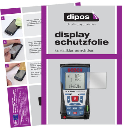 3x Schutzfolie klar für Bosch Professional GLM 250 (1)