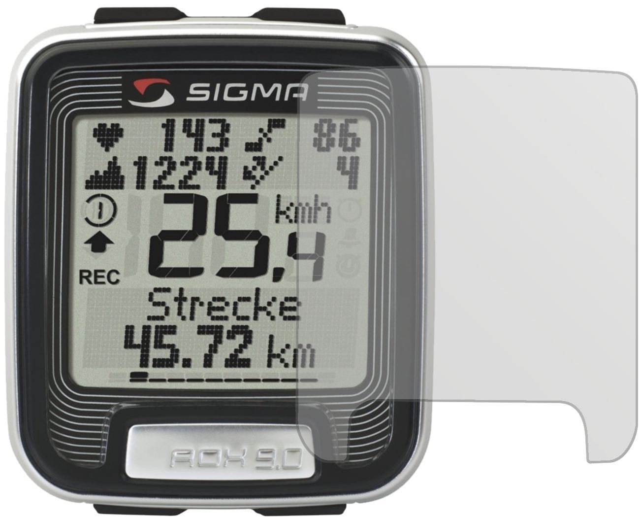 3x Schutzfolie matt für Sigma Rox 9.0 Display-Schu (2)