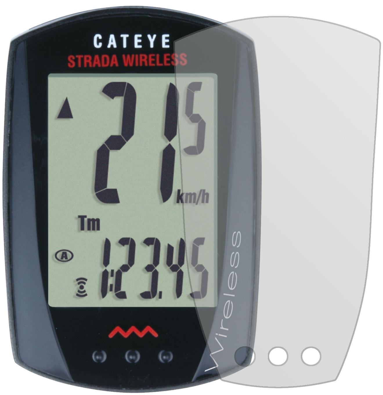 3x Schutzfolie matt für Cateye CC-RD300W Strada Wi (2)