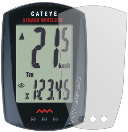 3x Schutzfolie matt für Cateye CC-RD300W Strada Wi (2)