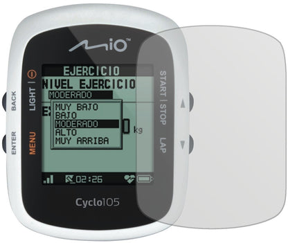 3x Schutzfolie matt für Mitac Mio Cyclo 105 H Disp (2)